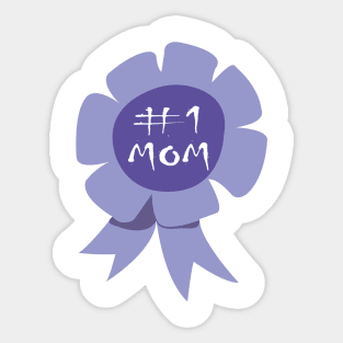 Number One Mom Sticker